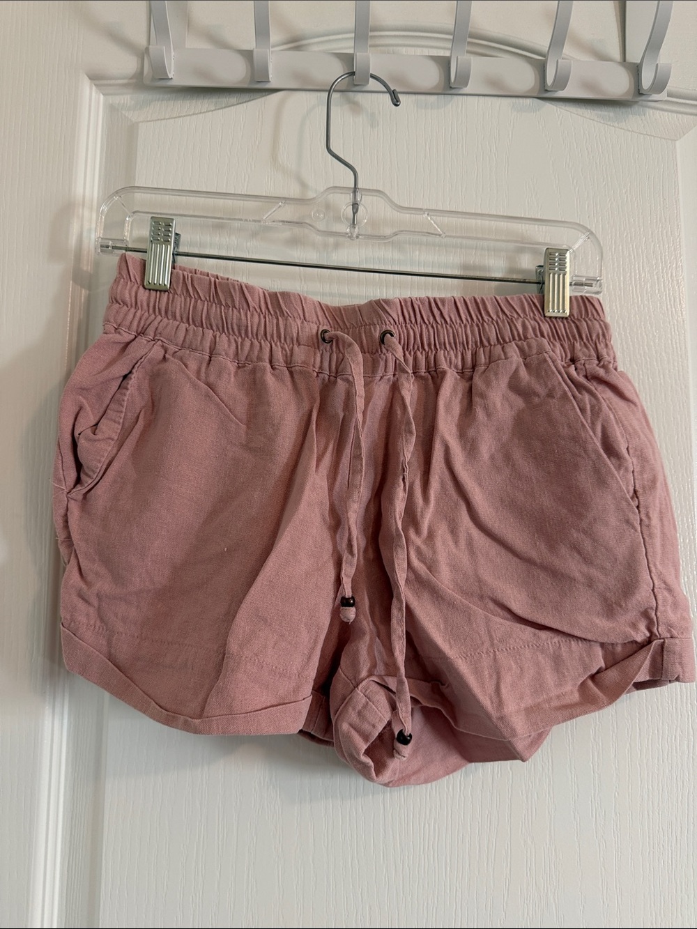 Love Tree Dusty Rose Drawstring Athletic Shorts